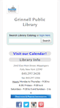 Mobile Screenshot of grinnell-library.org