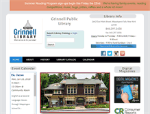 Tablet Screenshot of grinnell-library.org